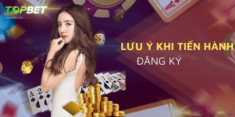 Lưu ý khi đăng ký, đăng nhập tại nhà cái cá cược trực tuyến Topbet